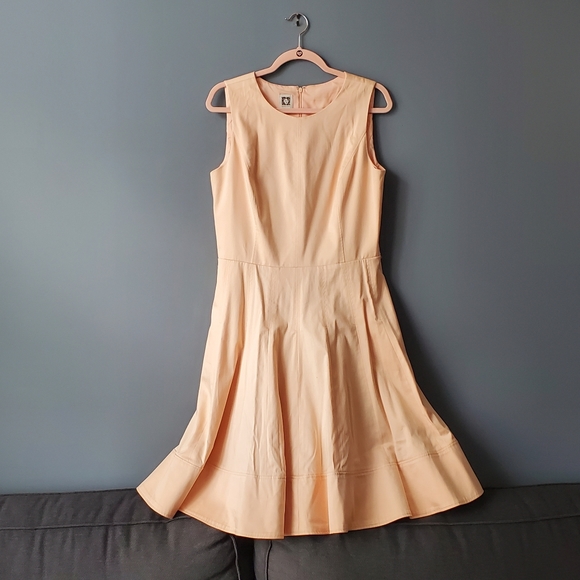 ANNE KLEIN Sleeveless A-line dress With Full Skirt. - Picture 1 of 8